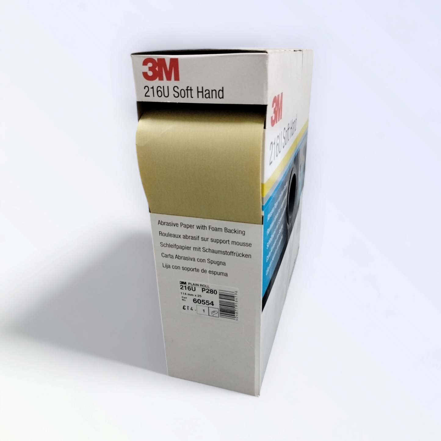 3m 216 U Abrasivo Con Supporto Spugna Mm 114 X 25 M Rotoli P 280