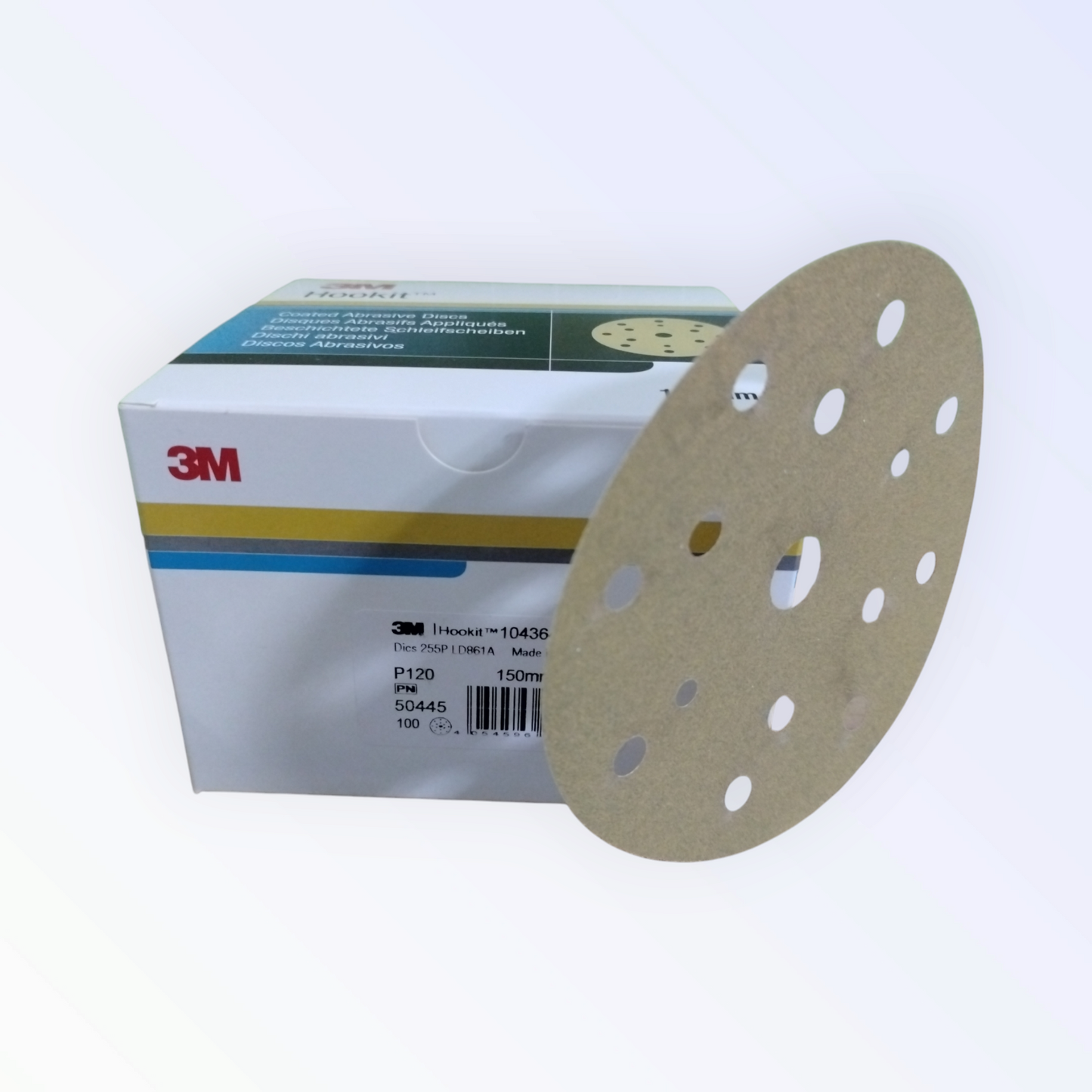 3m Dischi Carteggiatura A Secco 255 P 15 Fori 150 Mm Grana P 120 2