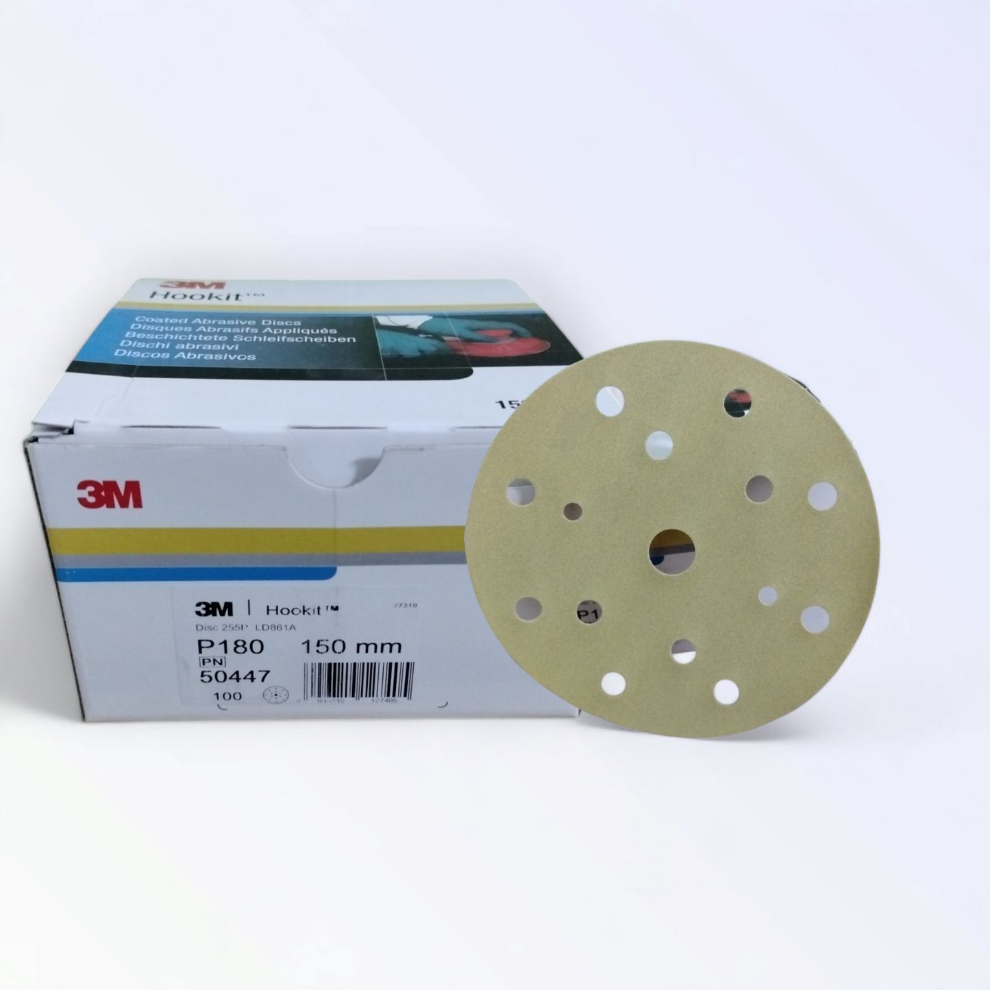 3m Dischi Carteggiatura A Secco 255 P 15 Fori 150 Mm Grana P 180