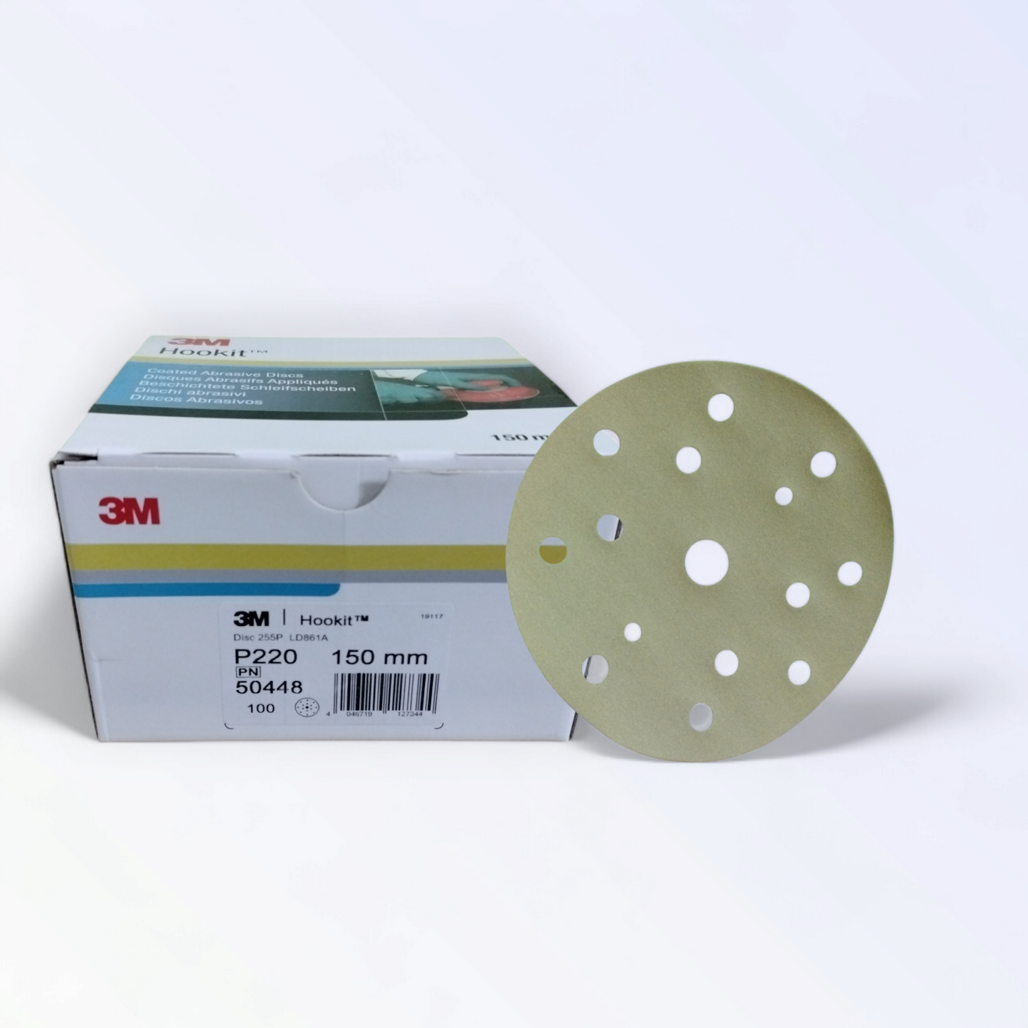 3m Dischi Carteggiatura A Secco 255 P 15 Fori 150 Mm Grana P 220