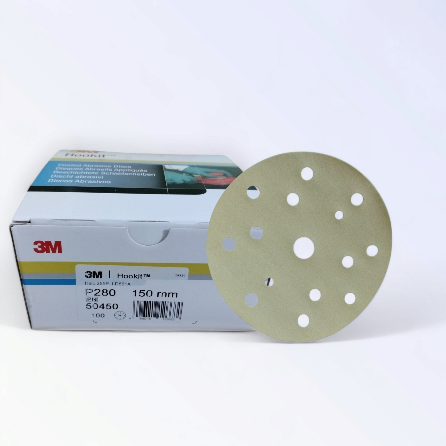 3m Dischi Carteggiatura A Secco 255 P 15 Fori 150 Mm Grana P 280