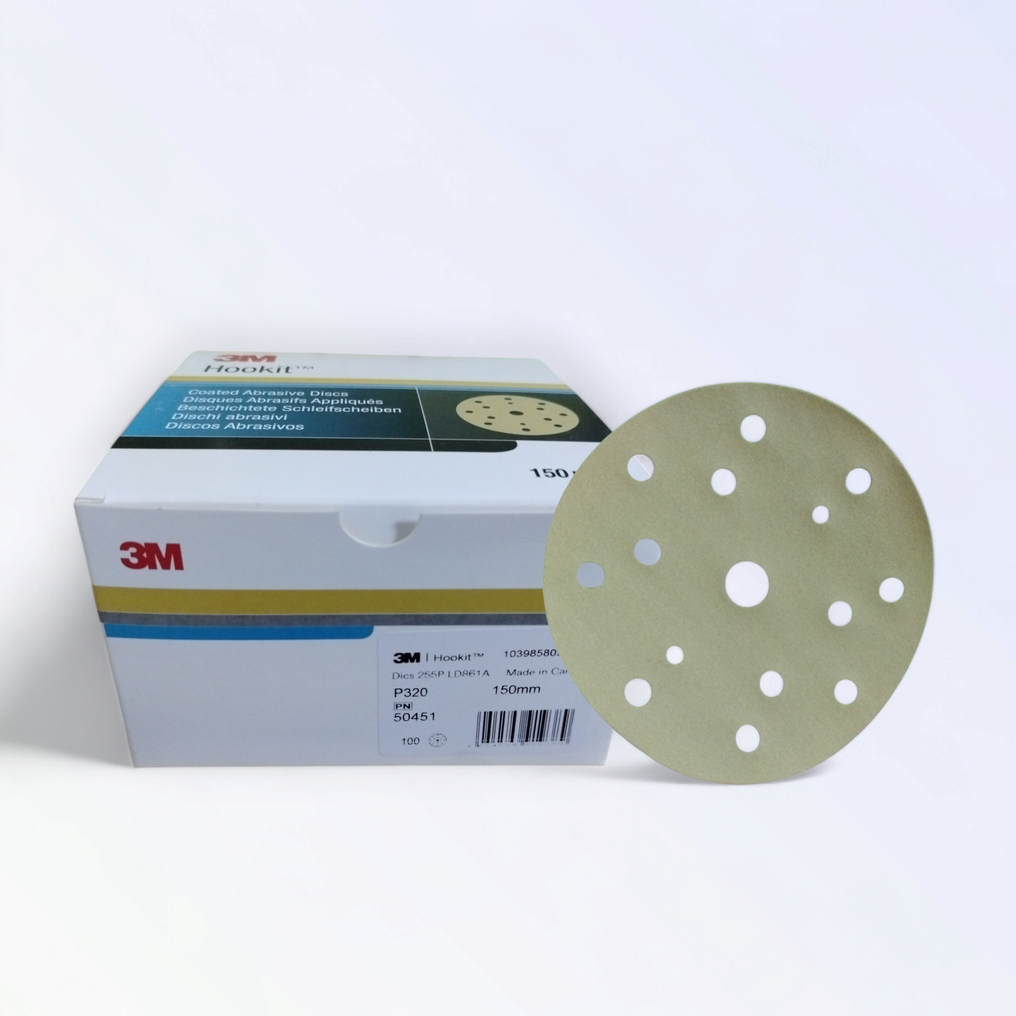 3m Dischi Carteggiatura A Secco 255 P 15 Fori 150 Mm Grana P 320