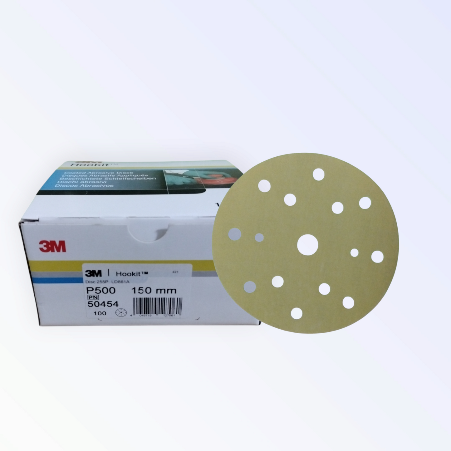 3m Dischi Carteggiatura A Secco 255 P 15 Fori 150 Mm Grana P 500