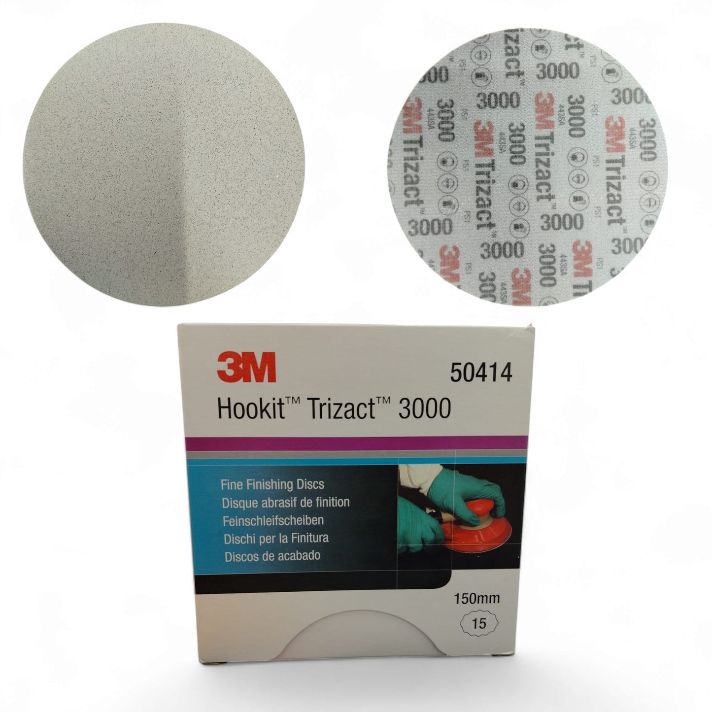 3m Dischi Hookit Trizact Per Opacizzazione P 3000 ø 150 Mm