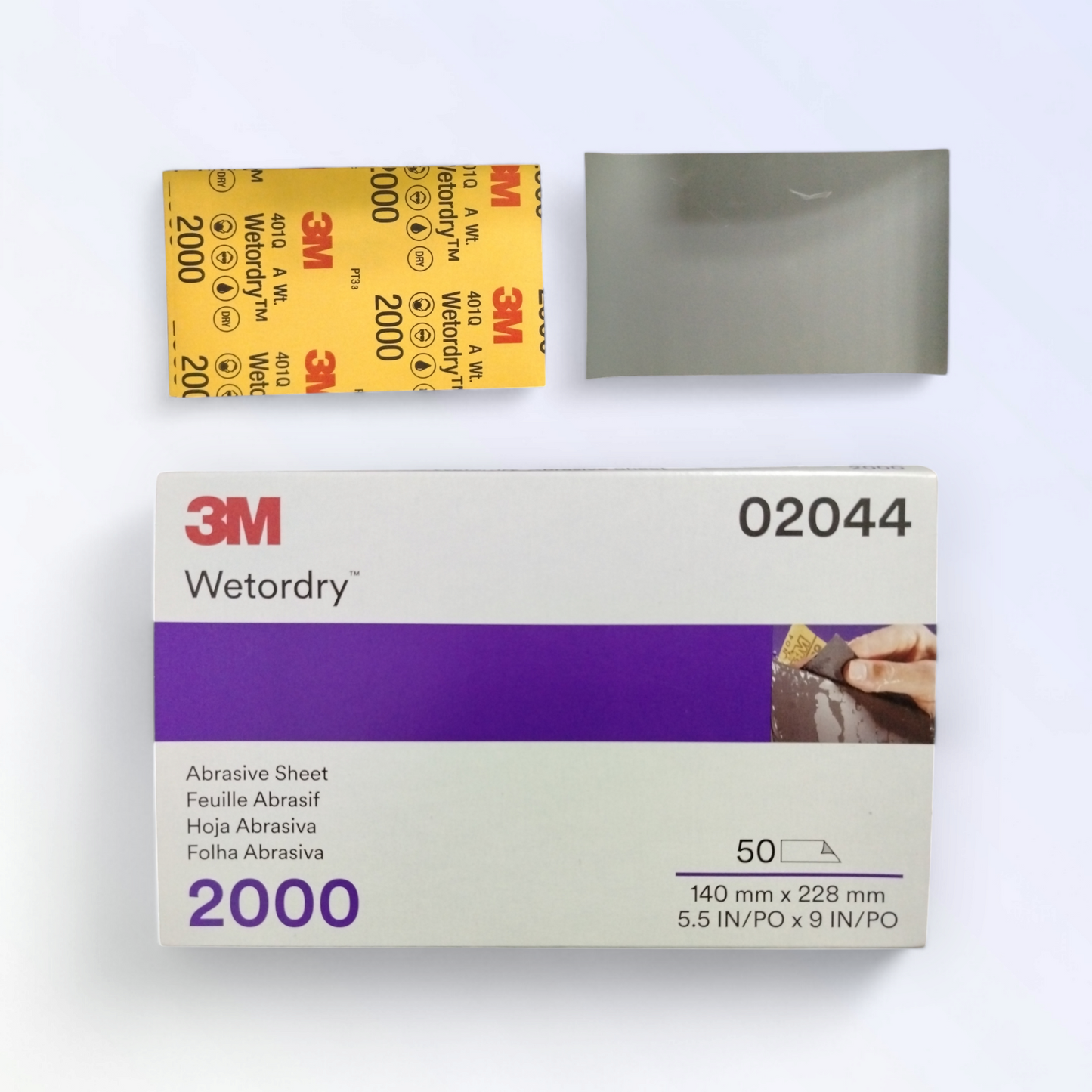 3m Fogli Abr. Per Cart. Ad Acqua Mm 140 X 230 P 2000