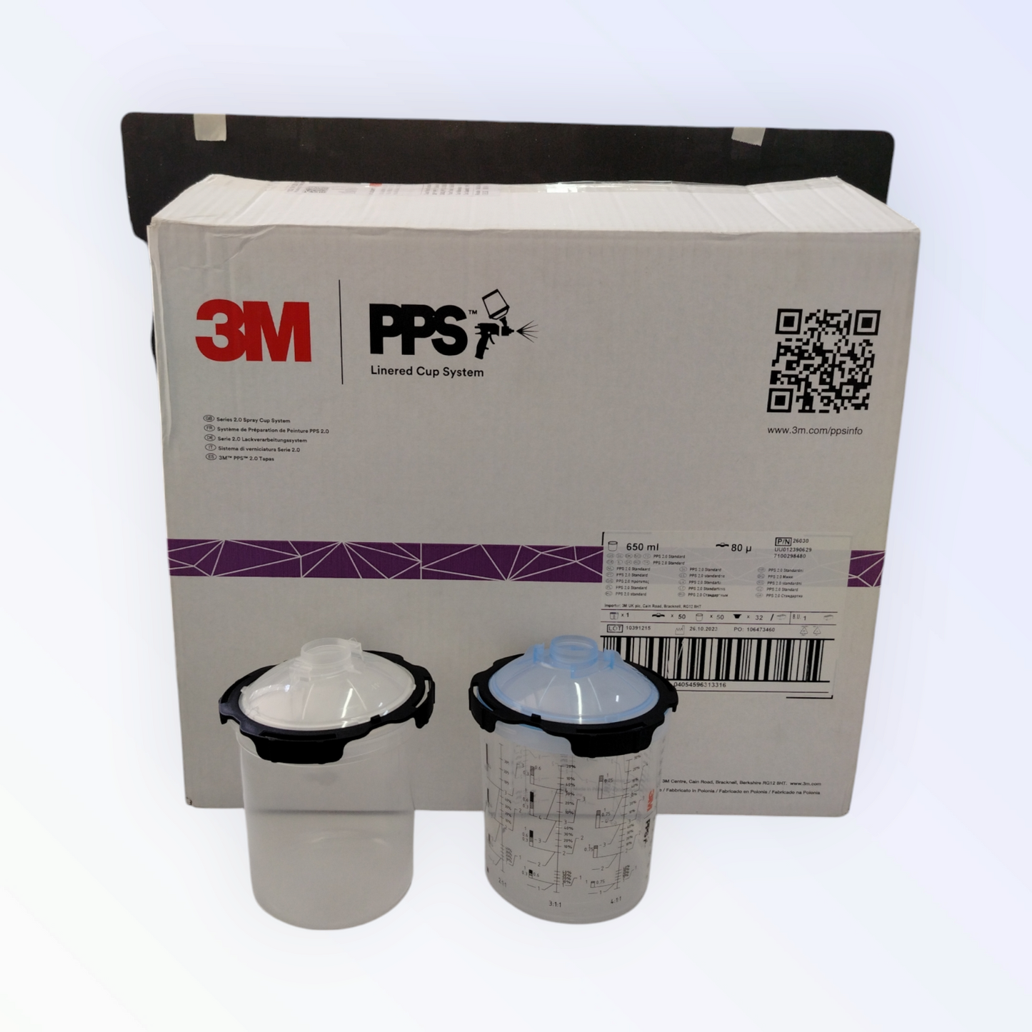 3m Kit Verniciatura Monouso Serie 2.0 Coperchi E Liner Standard Da 650 Ml - Filtro Da 80 Micron