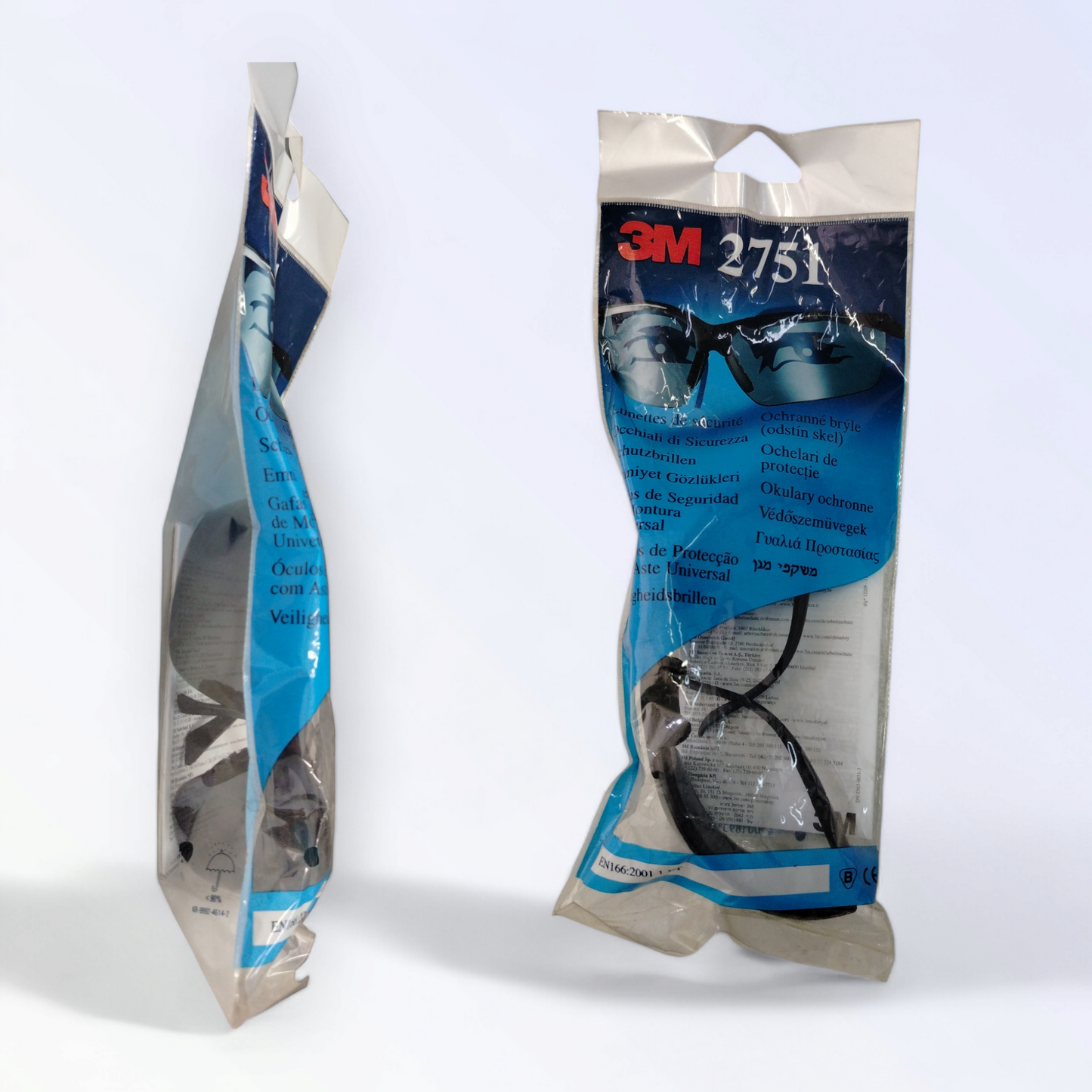 3m Occhiale Di Protezione Con Astine Regolabili Lente Grigia