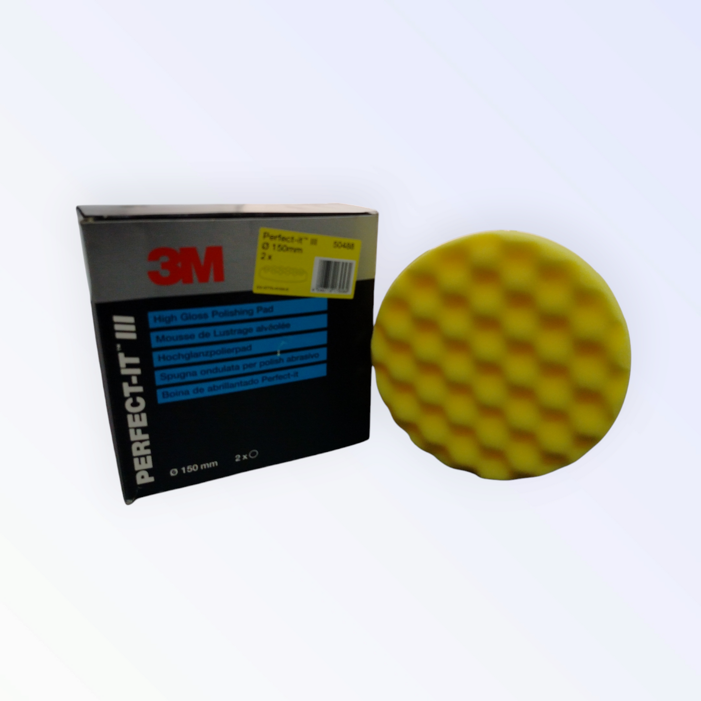 3m Spugna Ondulata Gialla Per Polish Abrasivo ø 150 Mm