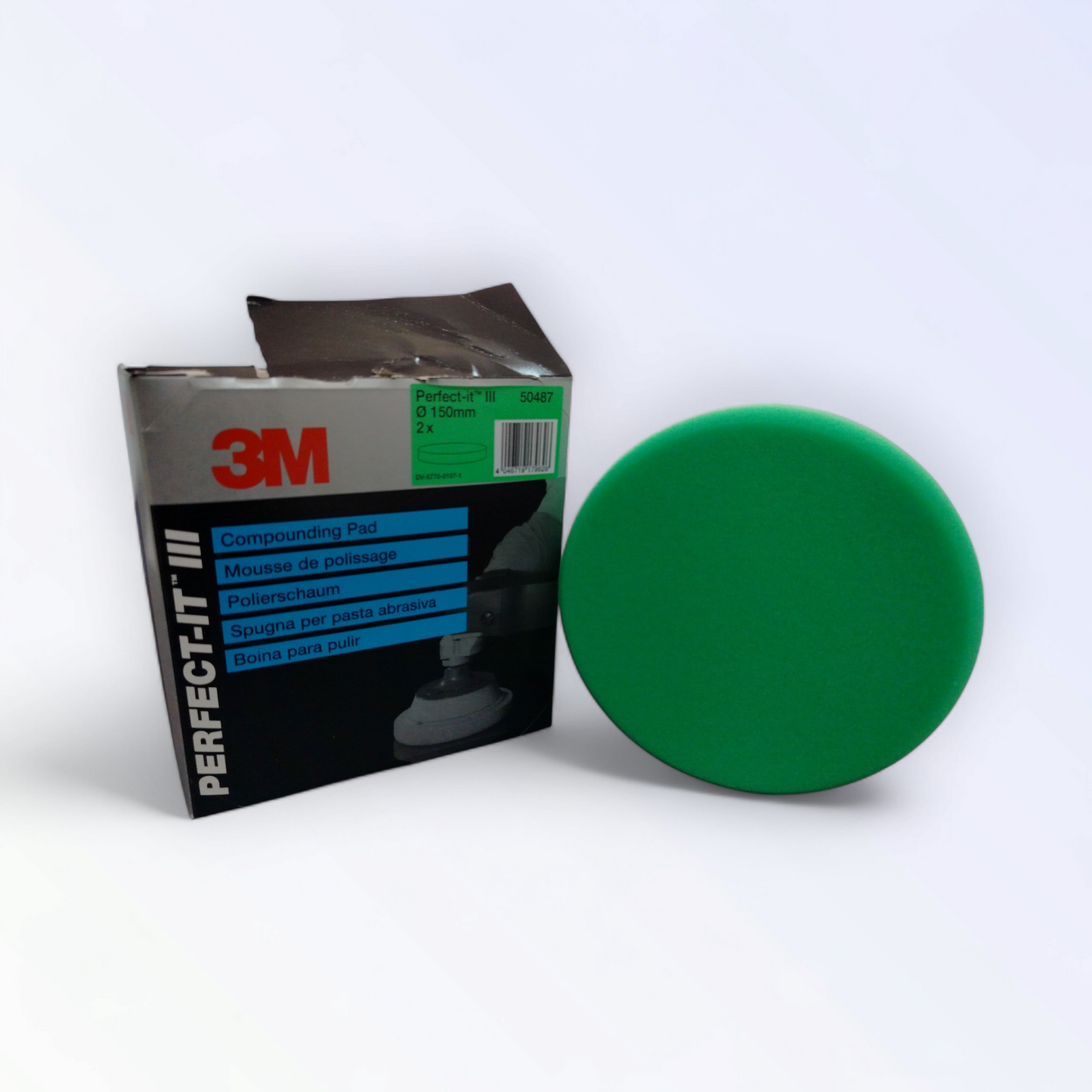 3m Spugna Verde Per Pasta Abrasiva ø 150 Mm