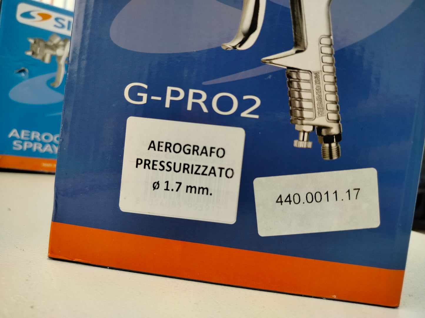 Sistar Aerografo Pressurizzato A Gravita- Con Tazza Assistita Ugello 1-7 Mm