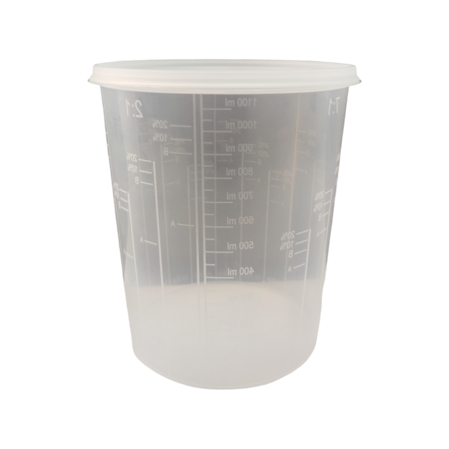 Basic Tazze In Plastica + Coperchio Da 1100 Ml