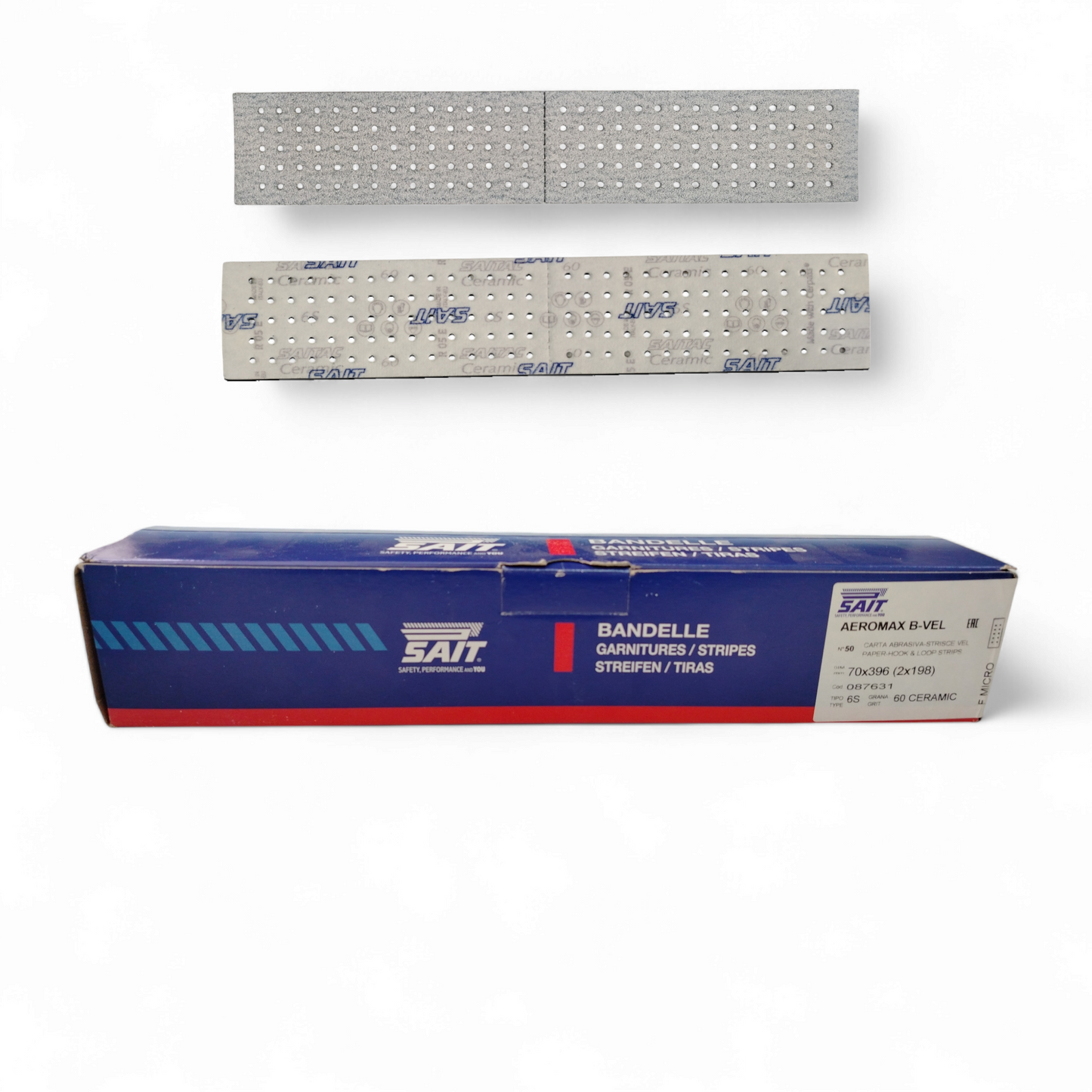 Bv-Saitac 70 X 396 6s Strisce Di Carta Abrasiva P60