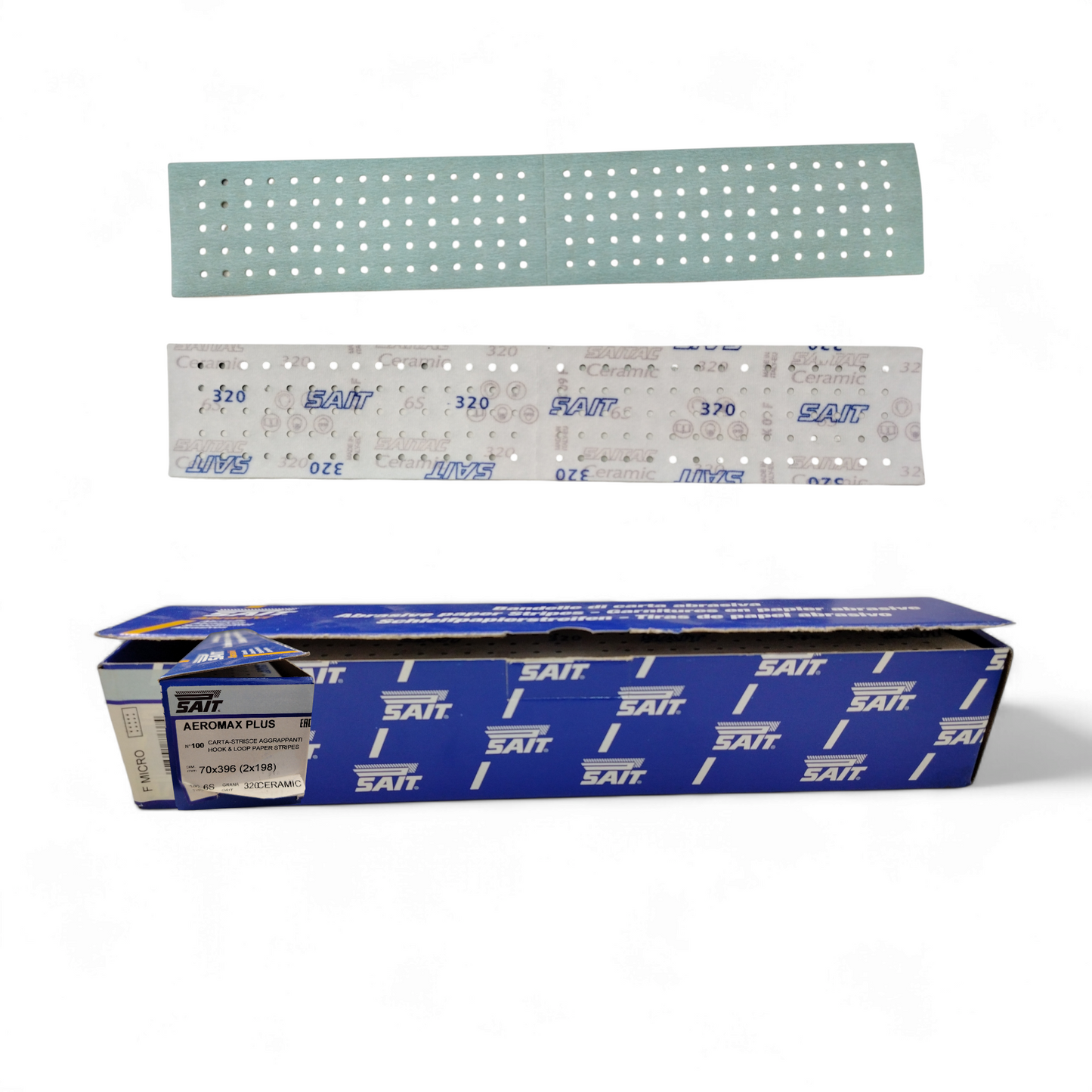Bv-Saitac 70 X 396 6s Strisce Di Carta Abrasiva P 320