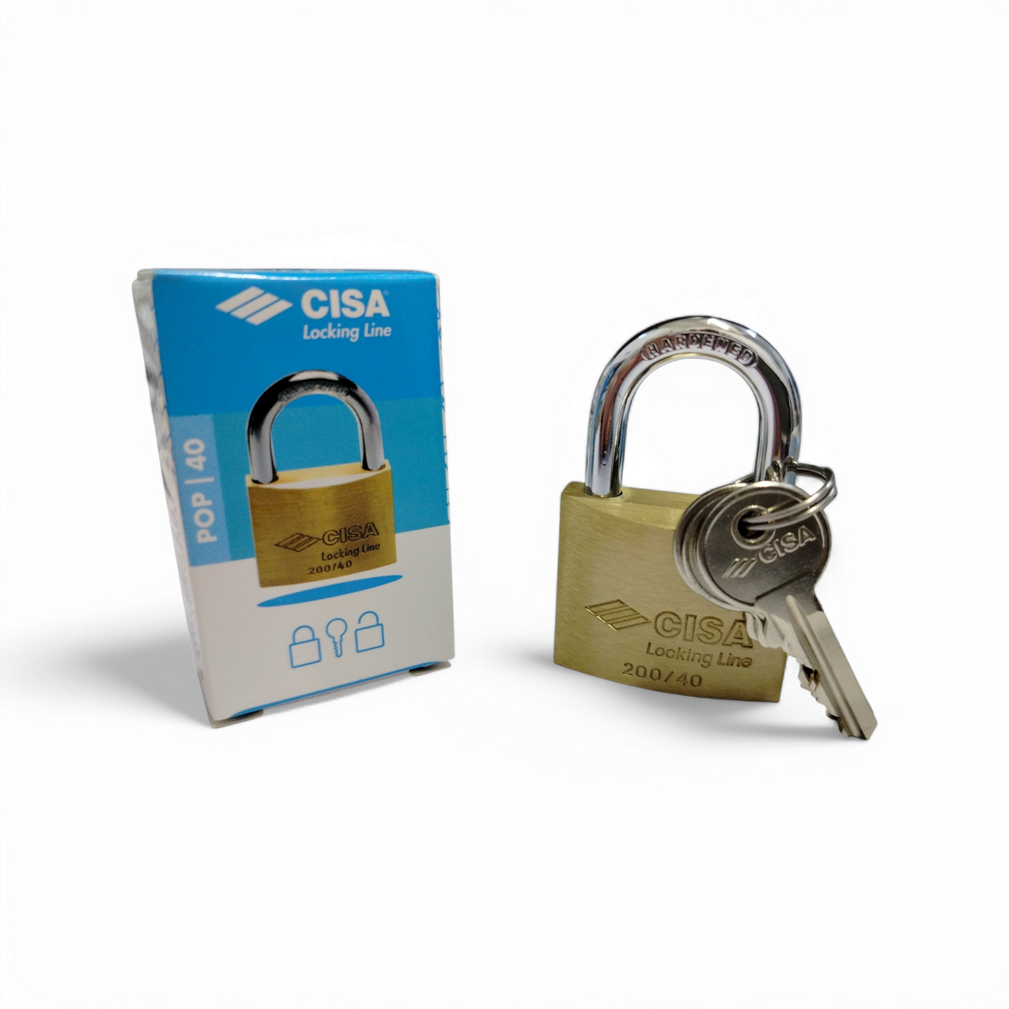 Cisa Lucchetto Ad Arco Mm 40 + 3 Chiavi