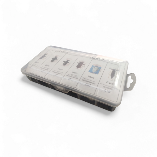 Clip Di Fissaggio Automatico Per Auto 100 Pcs-Box 6 Dim.