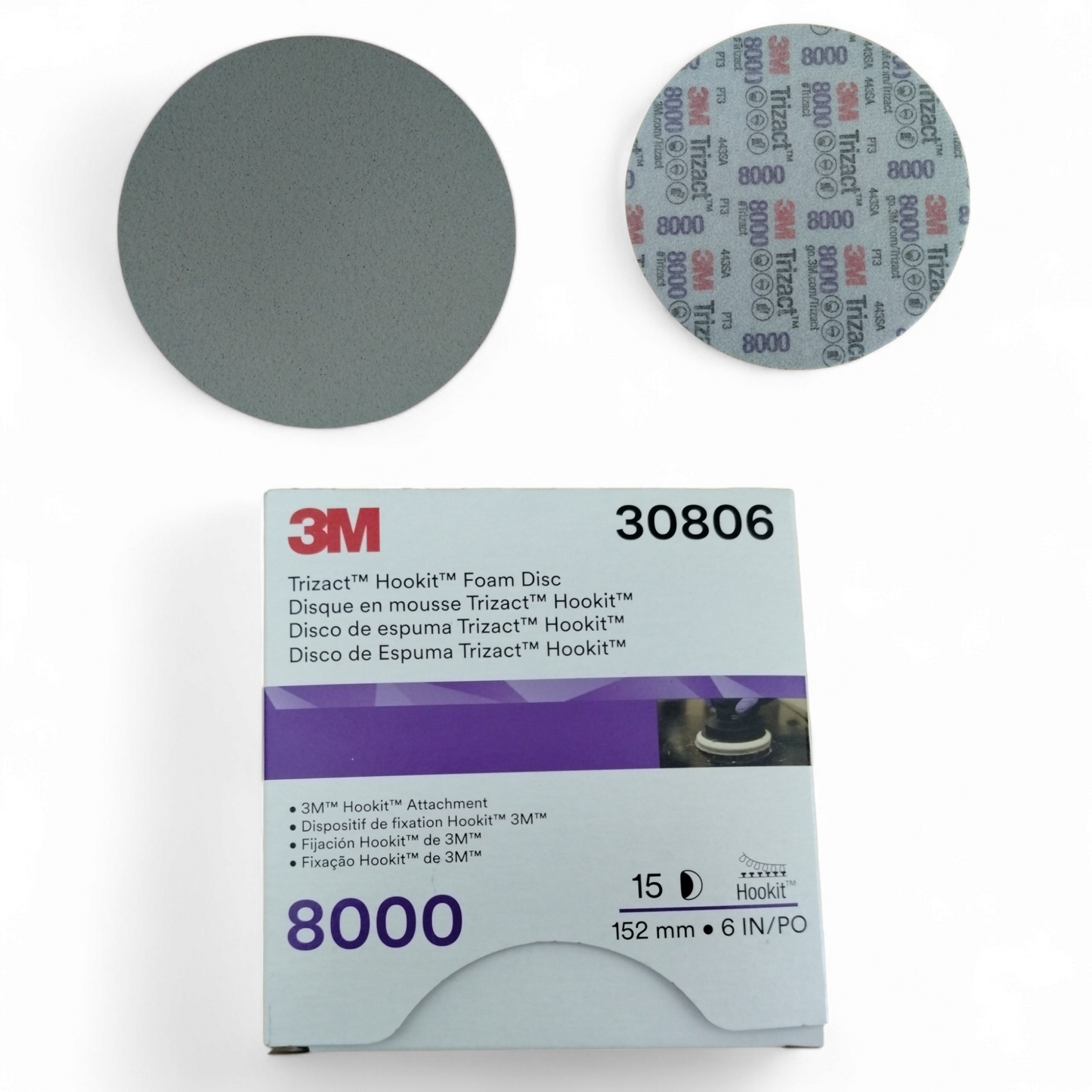 3m Dischi Hookit Trizact Per Opacizzazione P 8000 ø 150 Mm