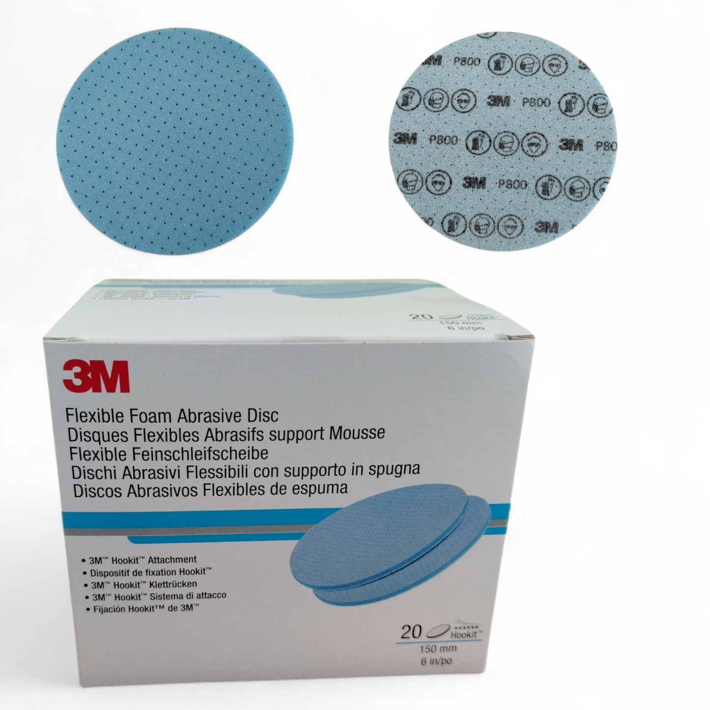 3m Disco Abrasivo Flessibile Con Supporto In Spugna 3m™ Hookit™ P800