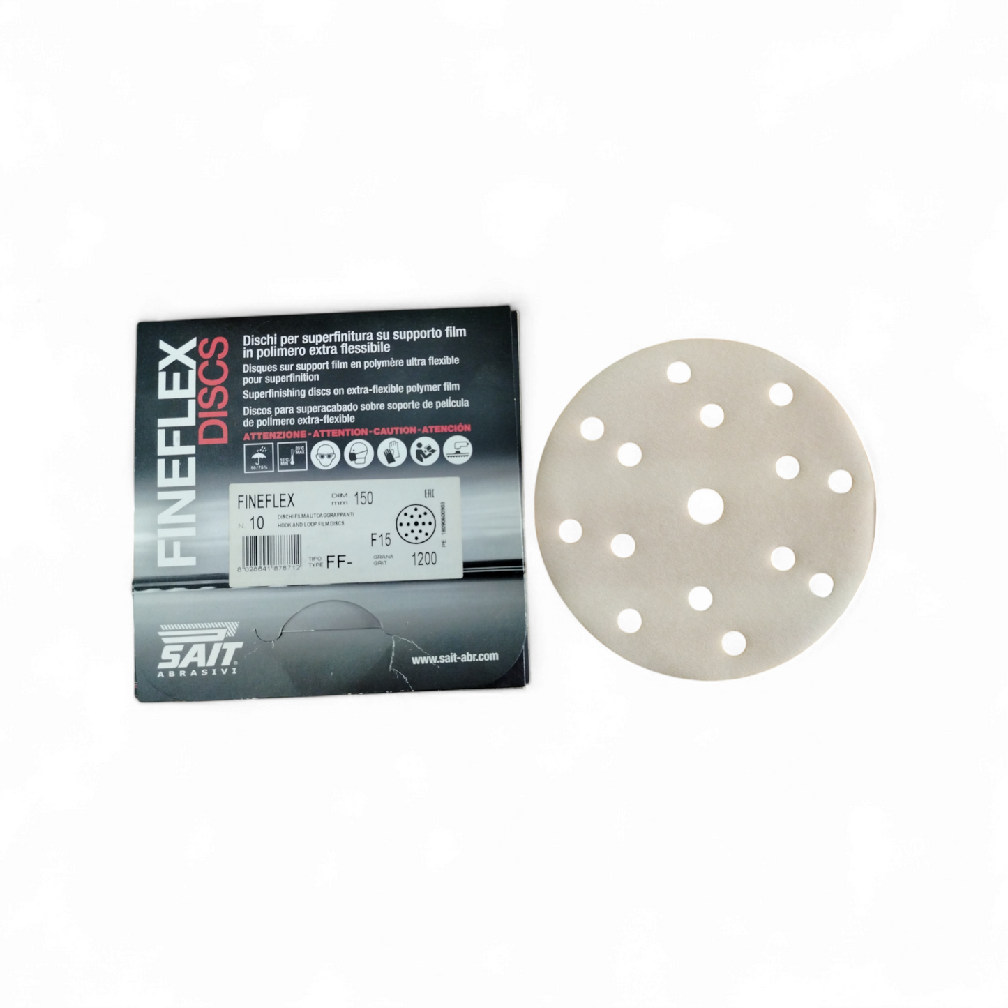 Film-Vel-Ff Fineflex Discs ø 150 15f P 1200 Beige / Light Brown