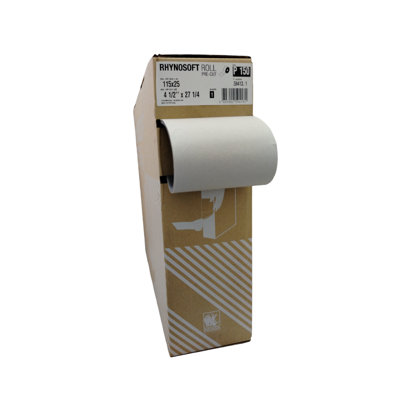 Indasa Rhynosoft Con Pretaglio 115mm X 25m P 150