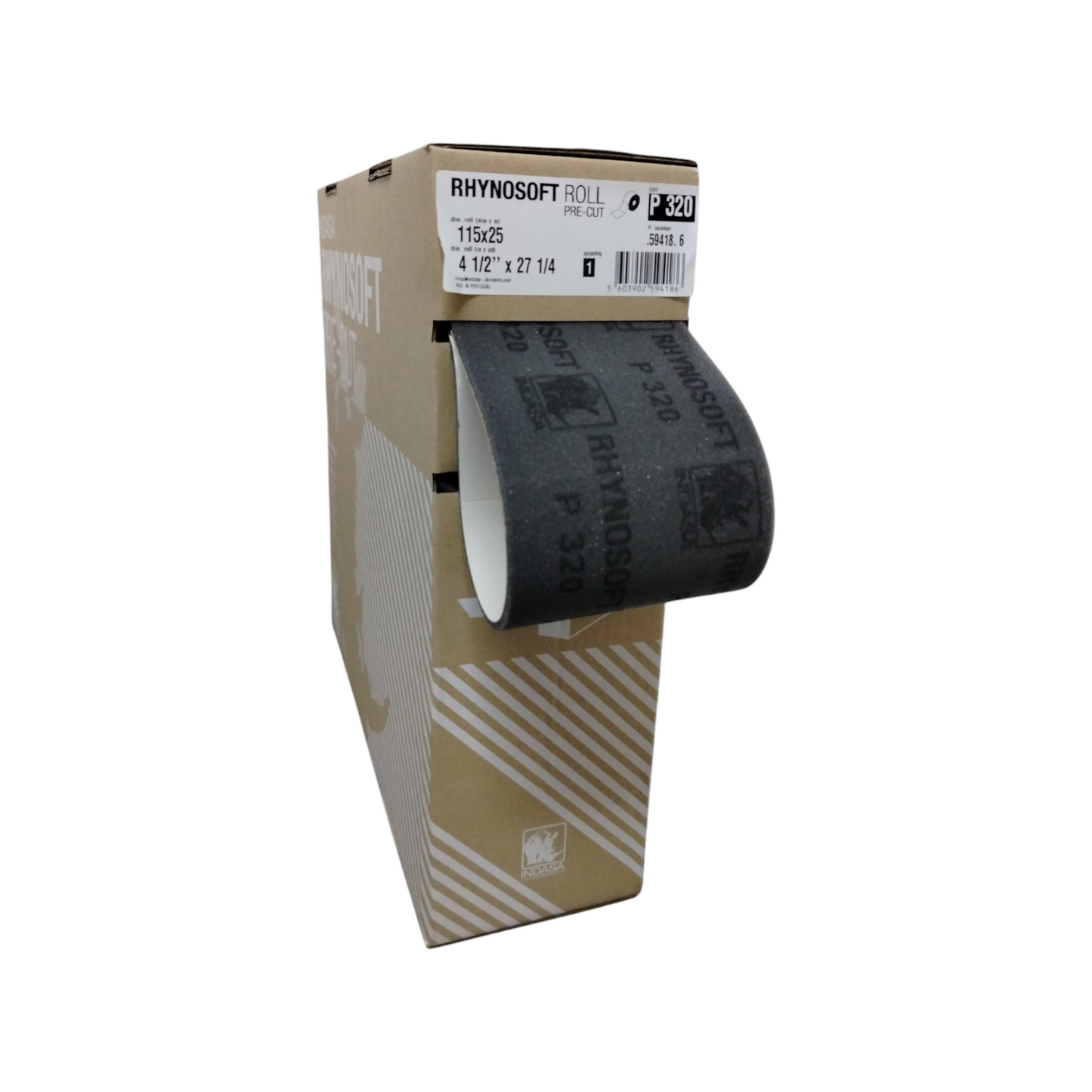 Indasa Rhynosoft Con Pretaglio 115mm X 25m P 320