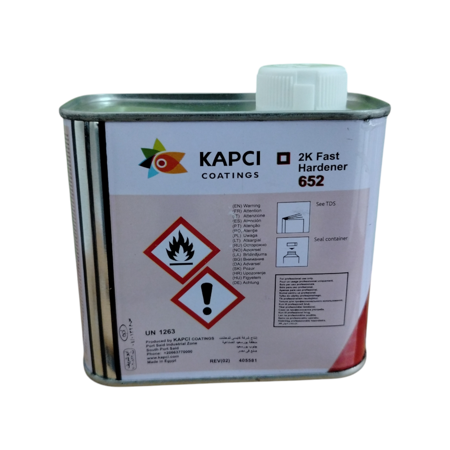 Kapci 652 Induritore Fast Per Vernici Acrilici Lt 0,5