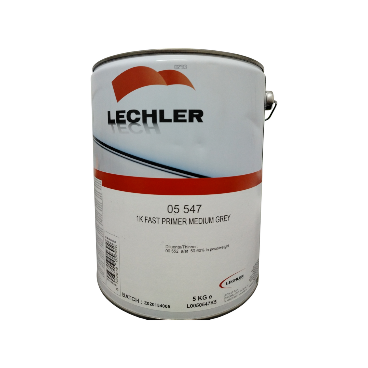 Lechler 1k Fast Primer Medium Grey 05547 Kg5