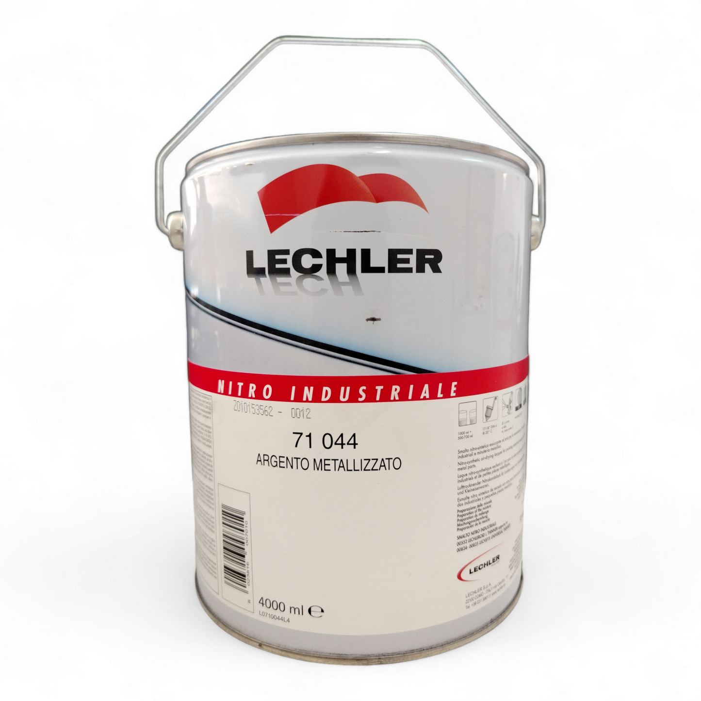 Lechler Smalto Nitro Argento Metallizzato 71044 Lt 4