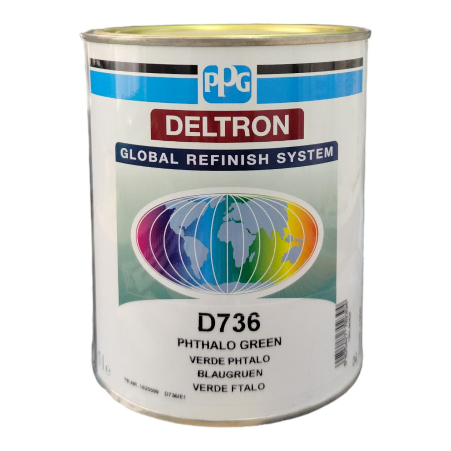PPG Deltron Pastello lucido diretto D736 Verde Phtalo LT 1