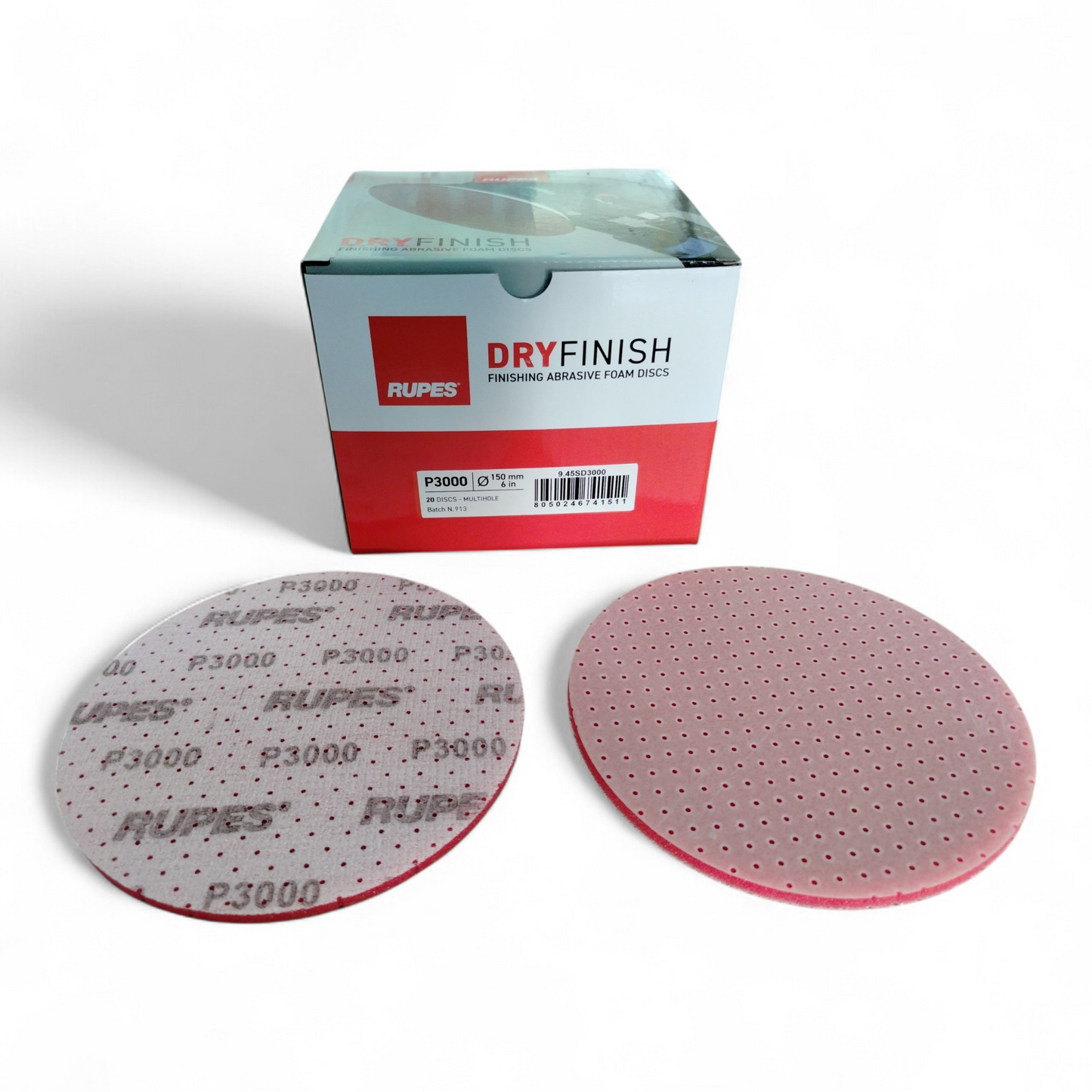 RUPES WET&DRY FINISH - DISCHI ABRASIVI CON INTERFACCIA IN SPUGNA ø 150 mm GRANA P 3000