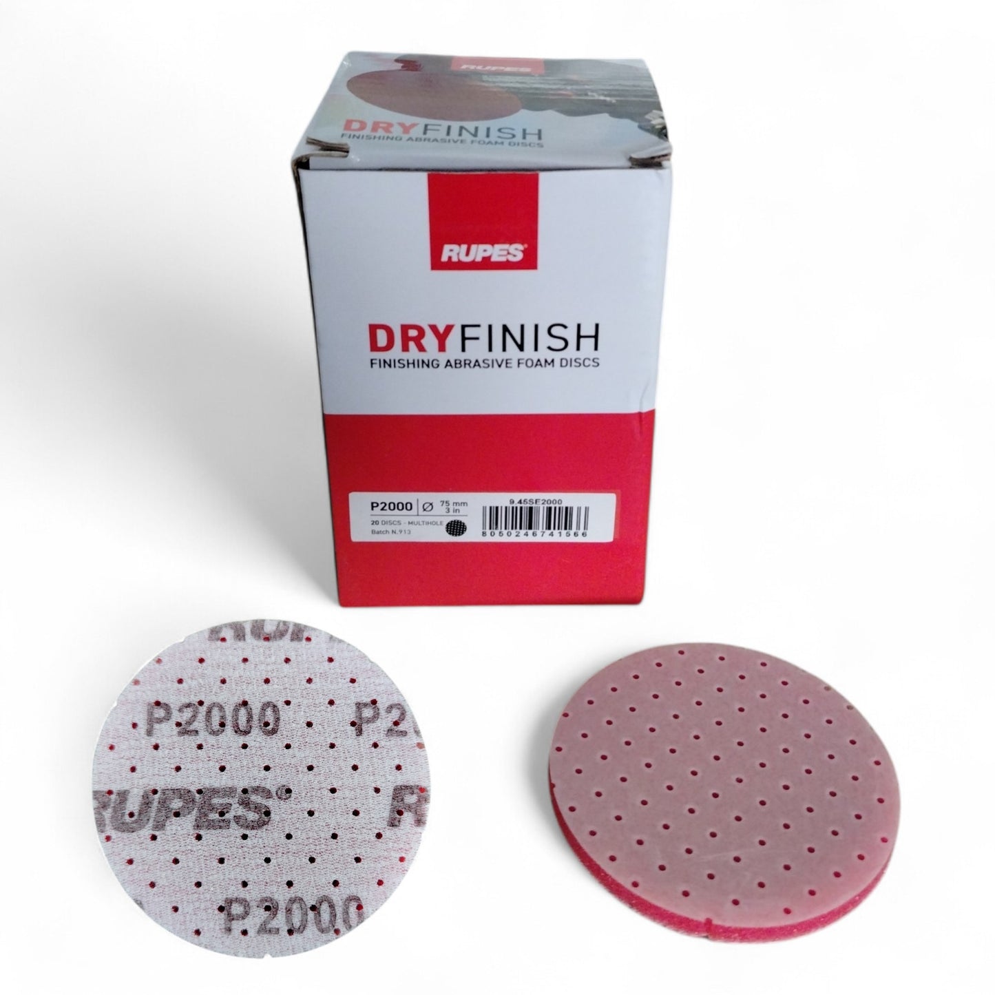 RUPES WET&DRY FINISH - DISCHI ABRASIVI CON INTERFACCIA IN SPUGNA ø 75 mm GRANA P 2000