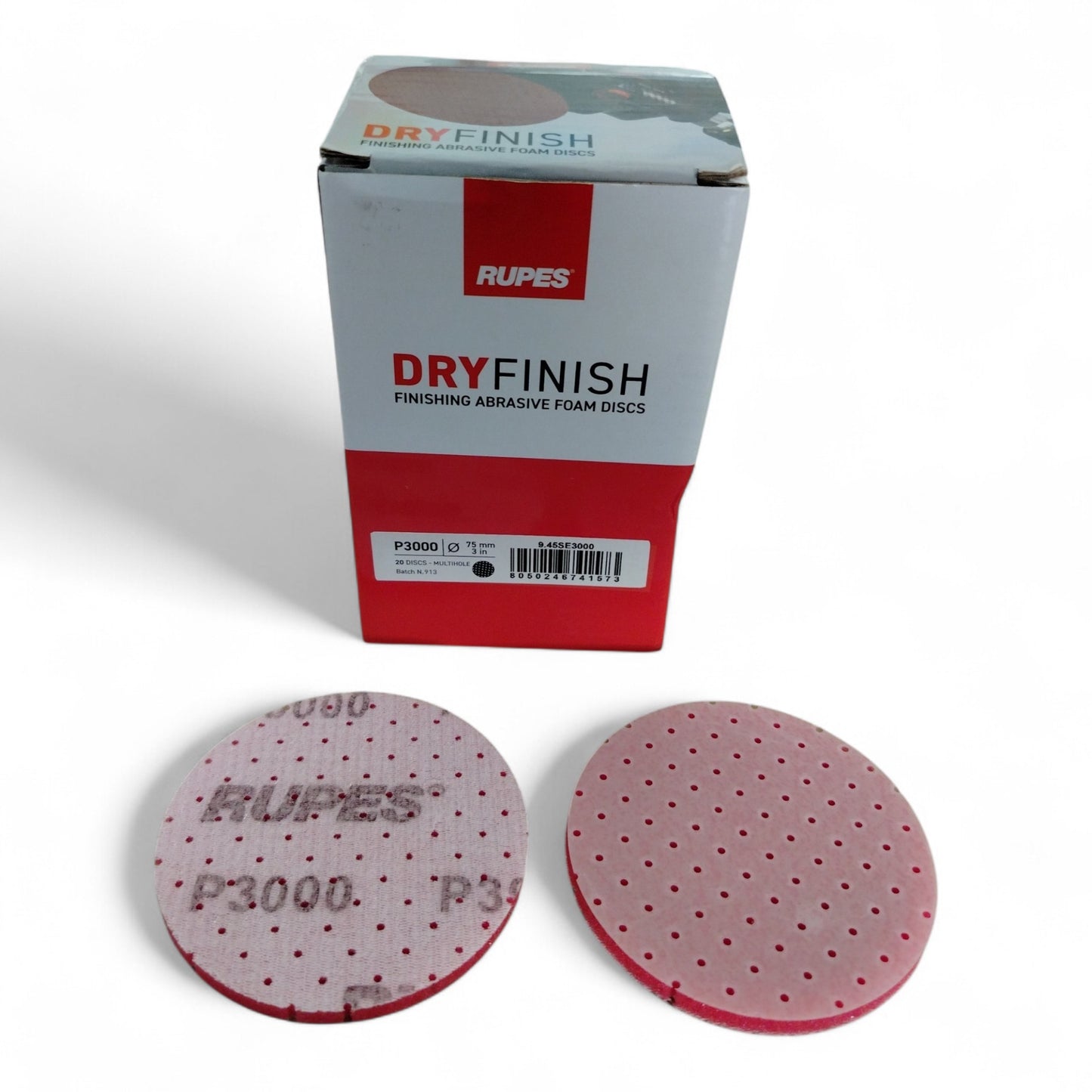 RUPES WET&DRY FINISH - DISCHI ABRASIVI CON INTERFACCIA IN SPUGNA ø 75 mm GRANA P 3000