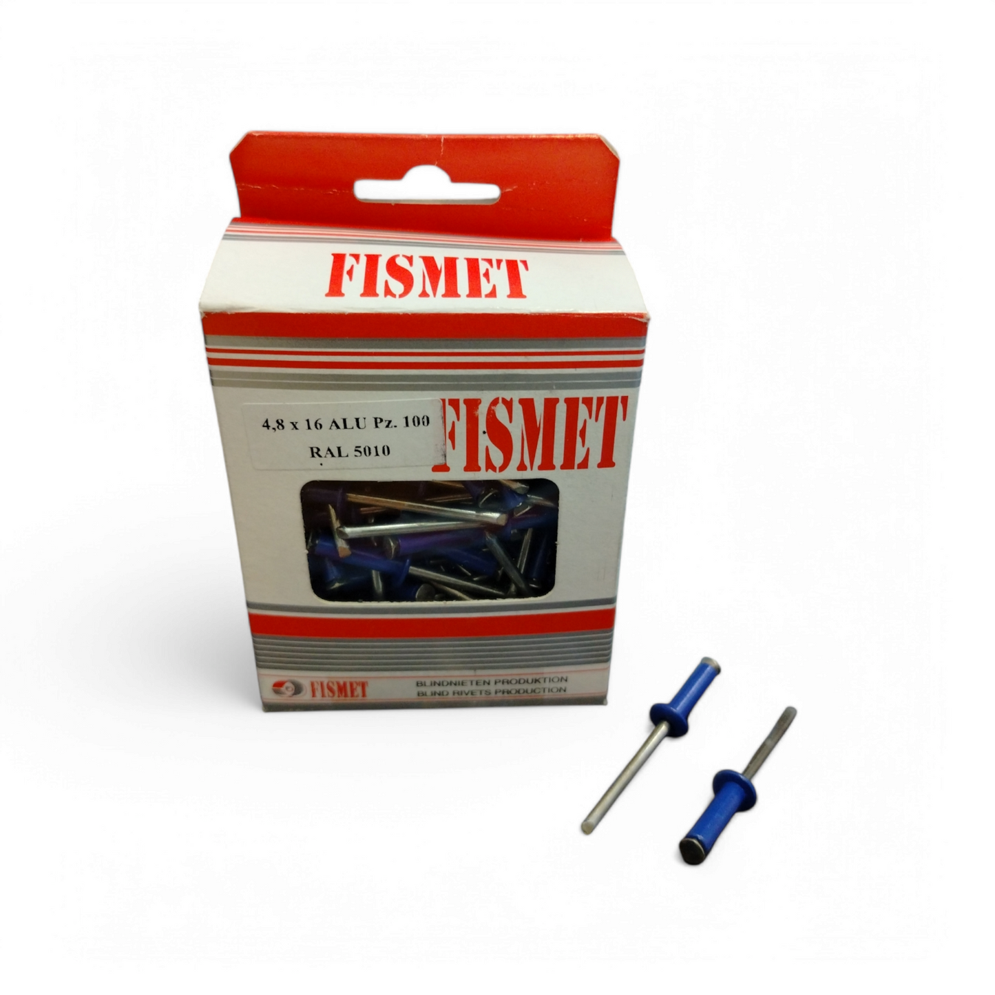 Rivetti Alluminio 4,8 X 16 Blu Targa N° 100