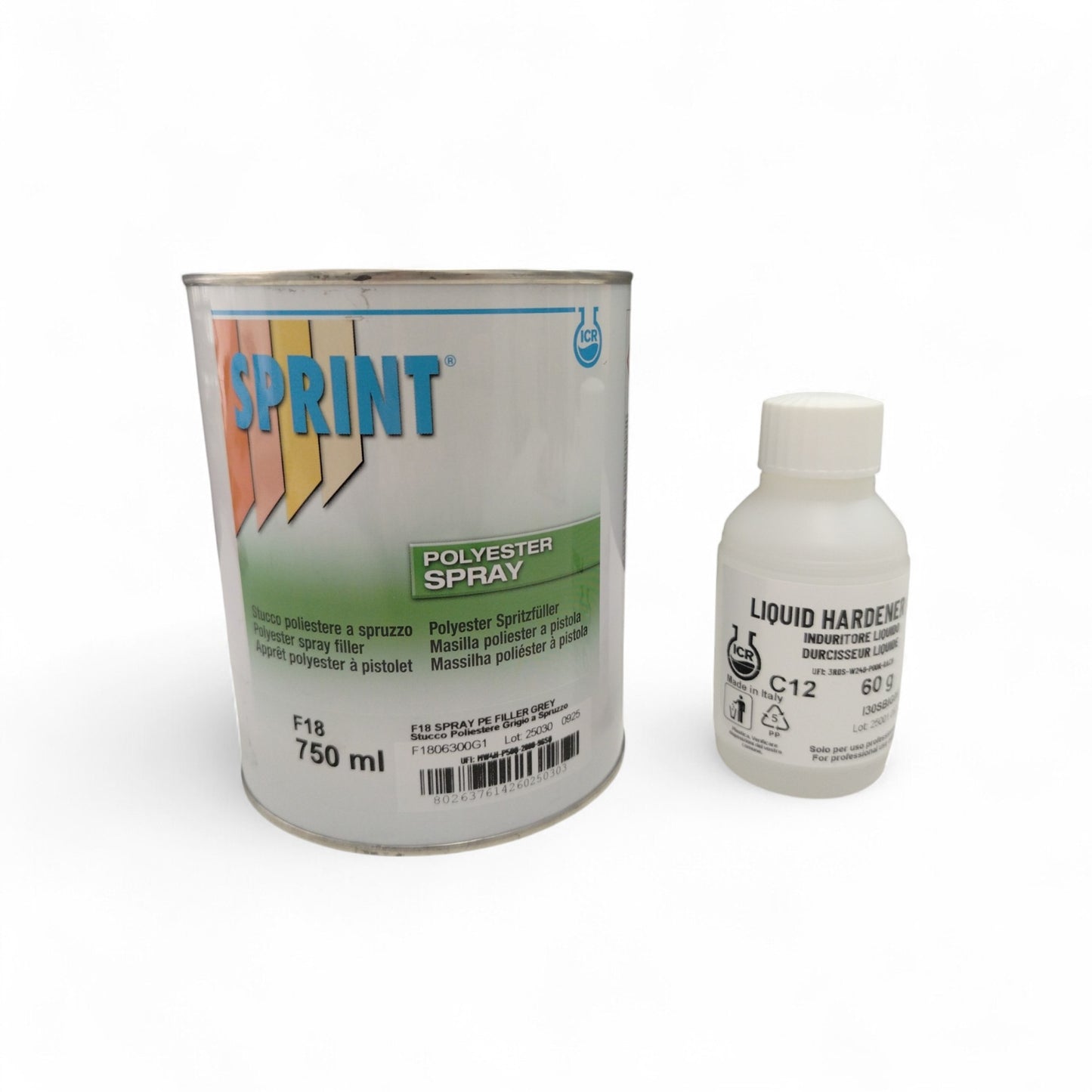 SPRINT ICR F18 SPRAY PE FILLER GREY +IFL 750ML (stucco a spruzzo)