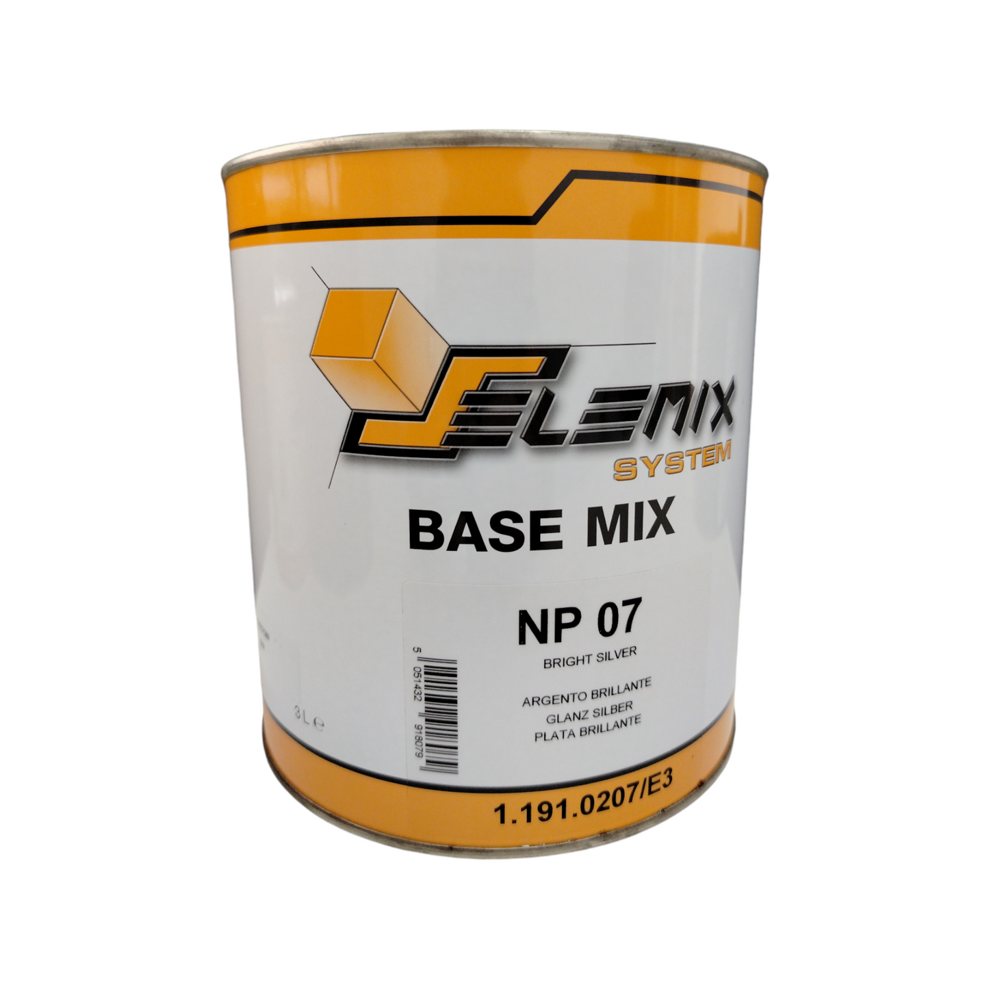 Selemix Tinta Base Np 07 Argento Brillante Da Lt 3