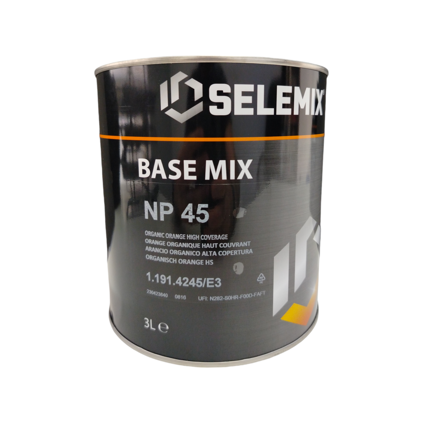 Selemix Tinta Base Np 45 Arancio Organico Alta Copertura Lt 3