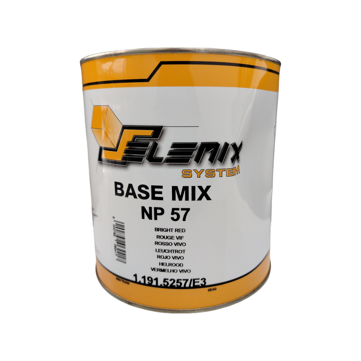 Selemix Tinta Base Np 57 Rosso Vivo Da Lt 3