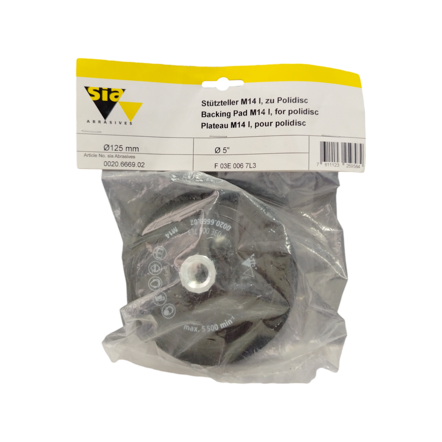 Sia Platorello M14 Per Tamponi Lucidatura