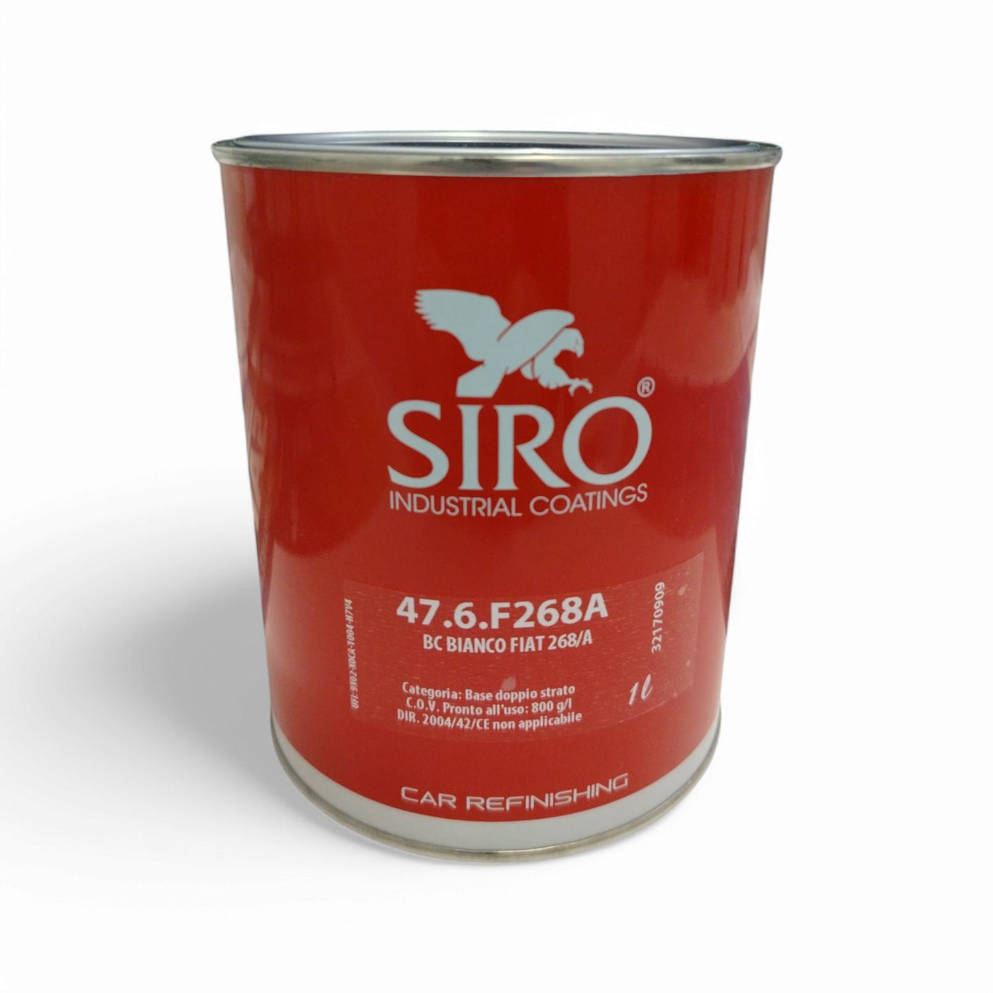 Siro Base Opaca Nero Fiat 268 Bianco Lt 1