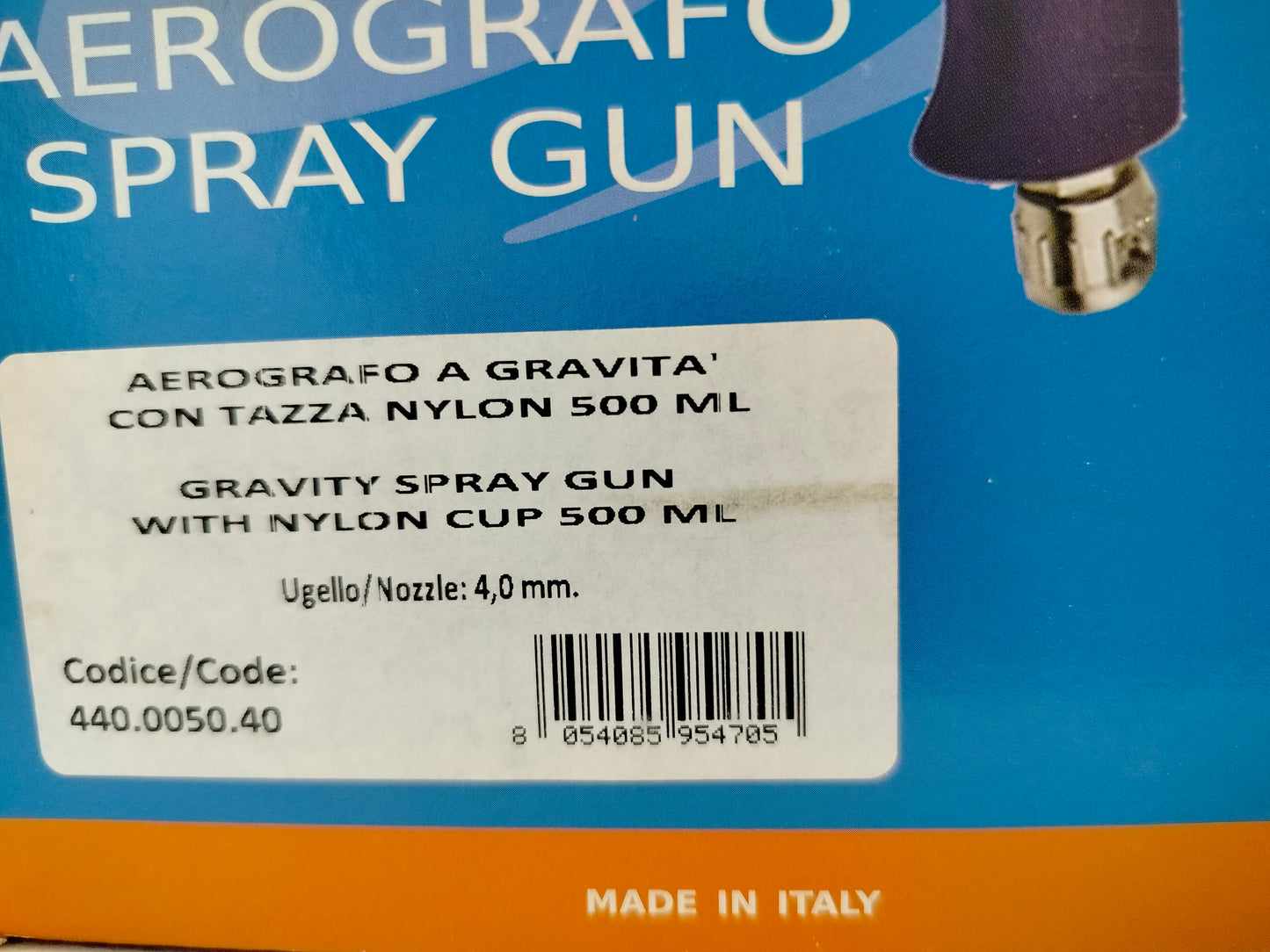 Sistar Aerografo A Gravita- Tazza 500 Ml Ugello 4-0 Mm