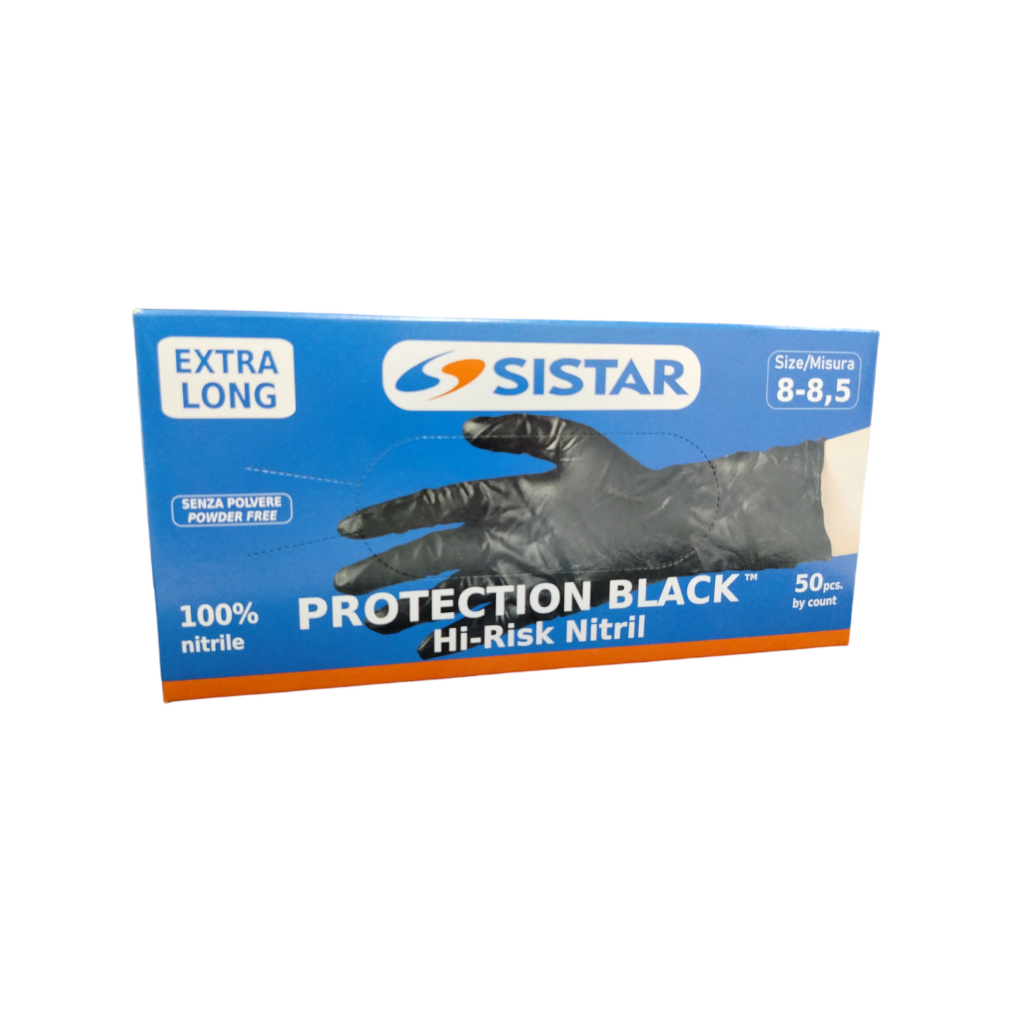Sistar Guanto In Nitrile Protection Black Hi-Risk Nero 8-8,5 (L)