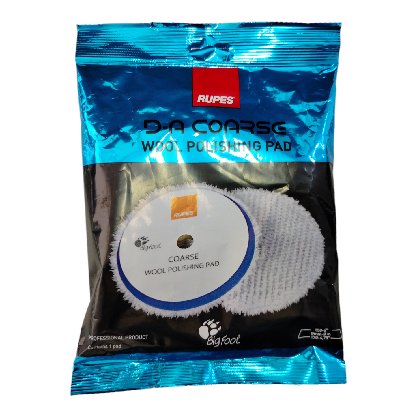 Tampone In Lana Blu Coarse - ø 150/170mm