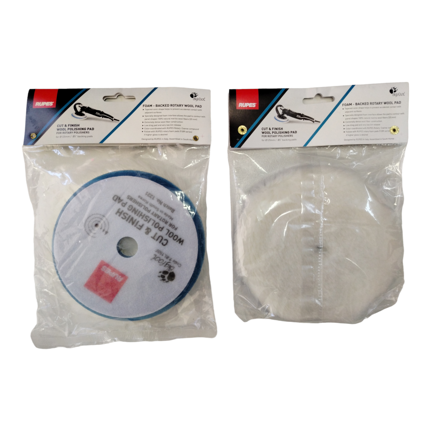 Tampone In Lana Rotativa ø150 Mm Supporto In Spugna Per Platorello ø125