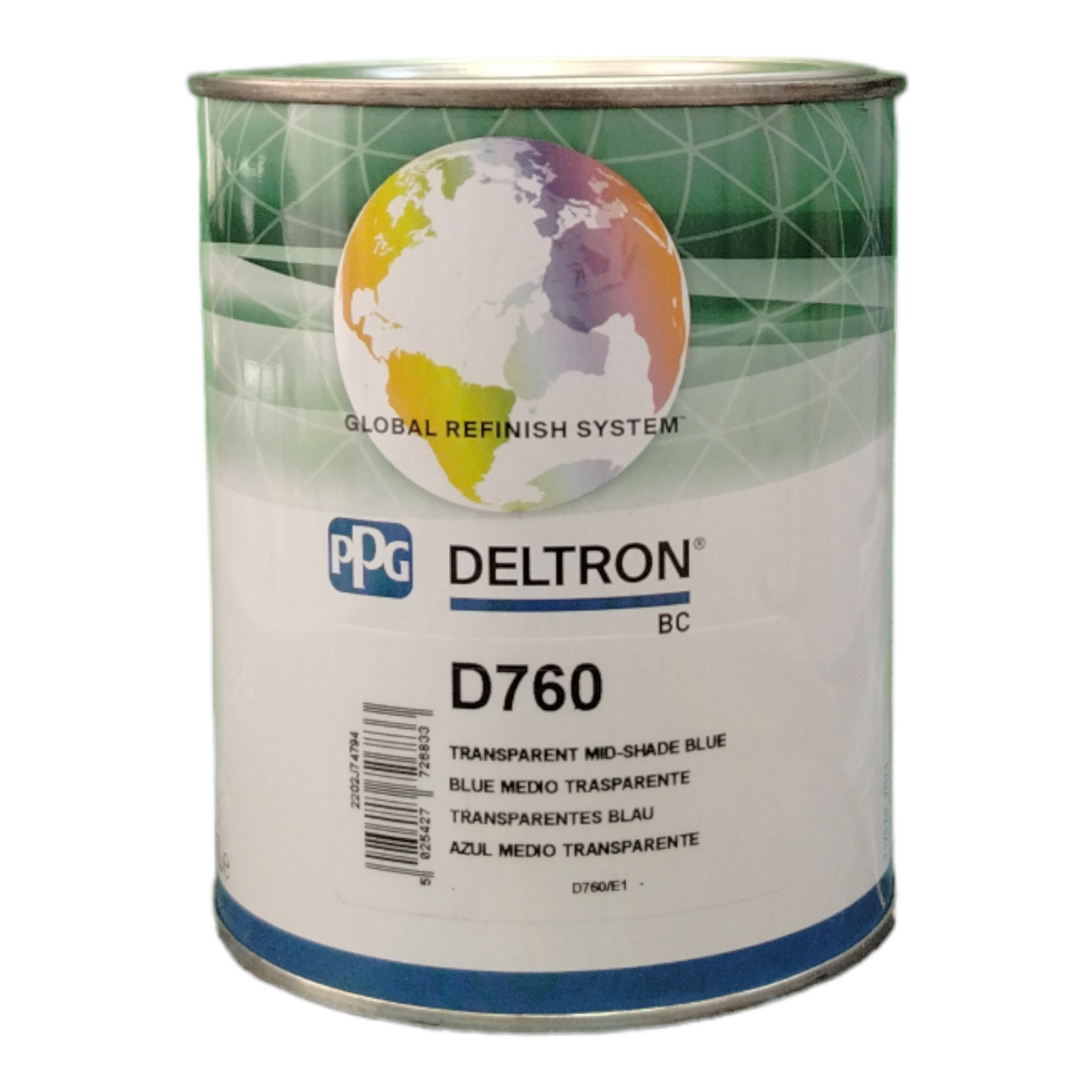 PPG D760 Deltron base opaca Transparent Mid-Shade Blue* LT 1
