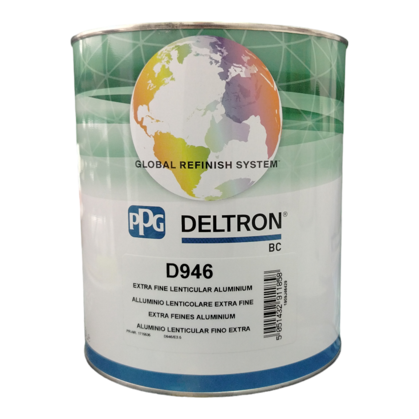 PPG D946 Deltron base opaca Alluminio Lenticolare Extra Fine