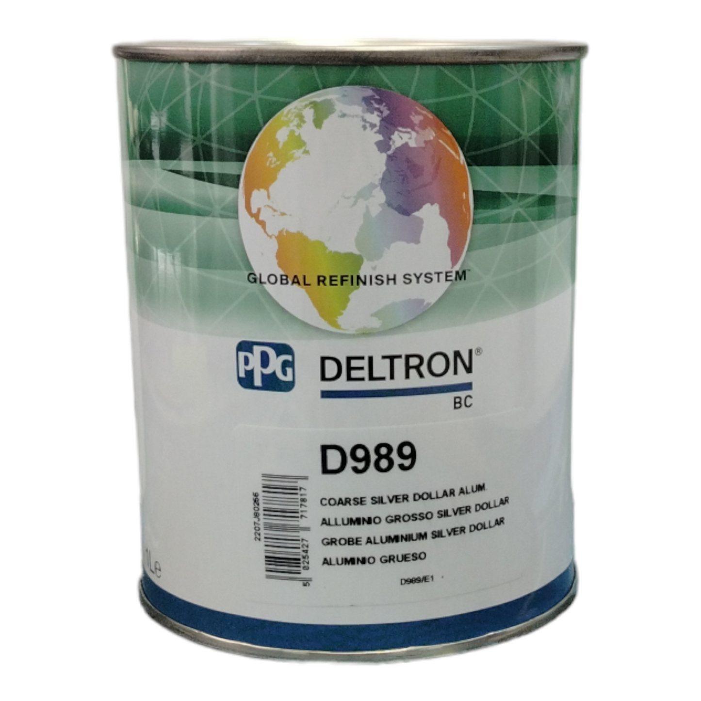 PPG D989 Deltron base opaca Coarse Silver Dollar Aluminium