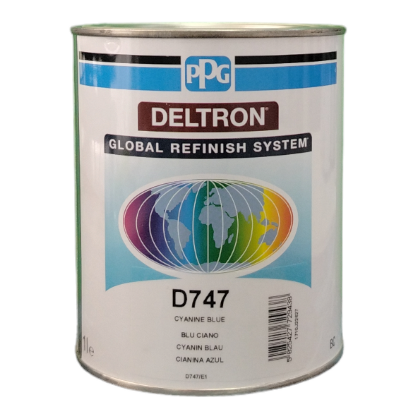 PPG D747 Deltron base opaca Blu Ciano LT 1
