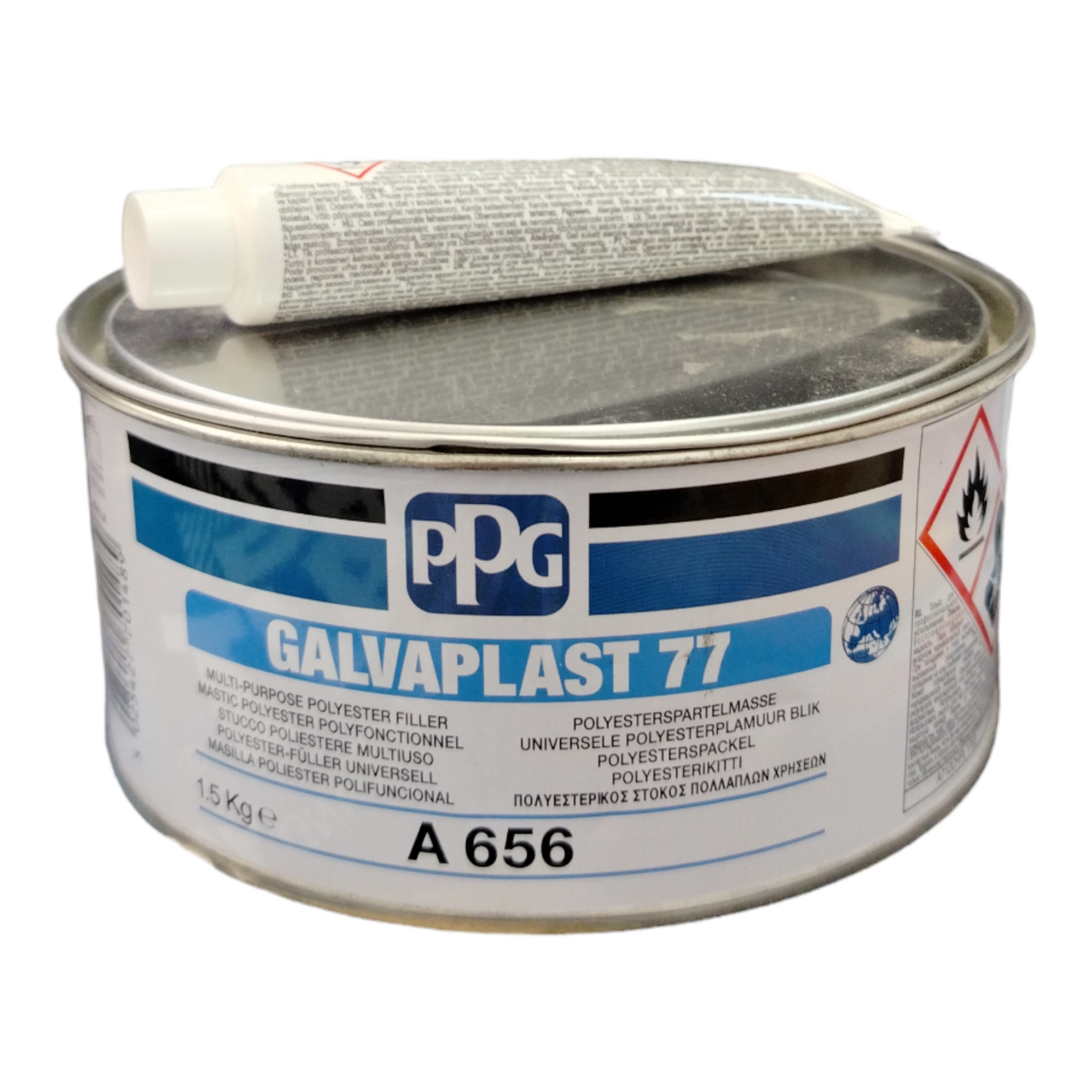 Stucco A656 Galvaplast 77 - Grigio Chiaro - Padella - Kg 1,5