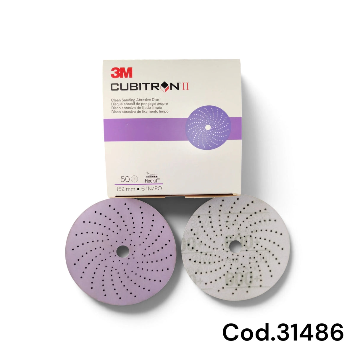 3m Dischetti Cubitron Ii Hookit 737u 150 Mm P 600