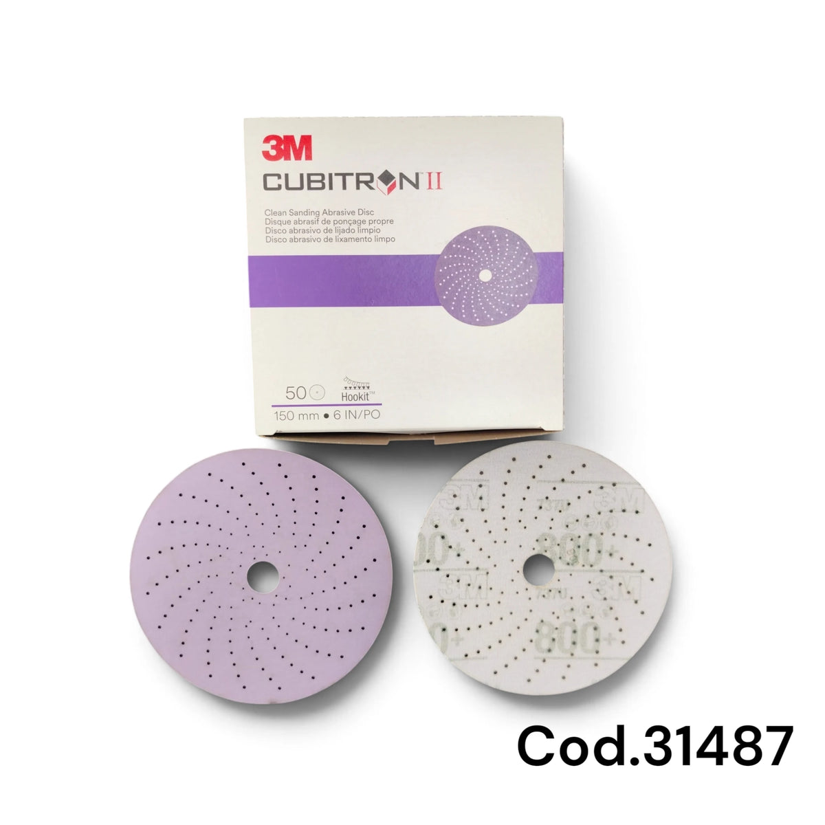 3m Dischetti Cubitron Ii Hookit 737u 150 Mm P 800