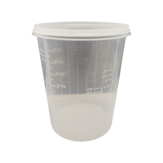 Basic Tazze In Plastica + Coperchio Da 750 Ml